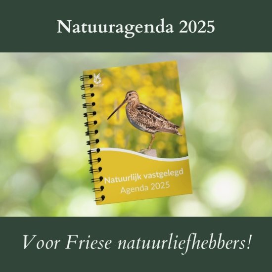 Agenda met natuurfoto's van Friese natuur.